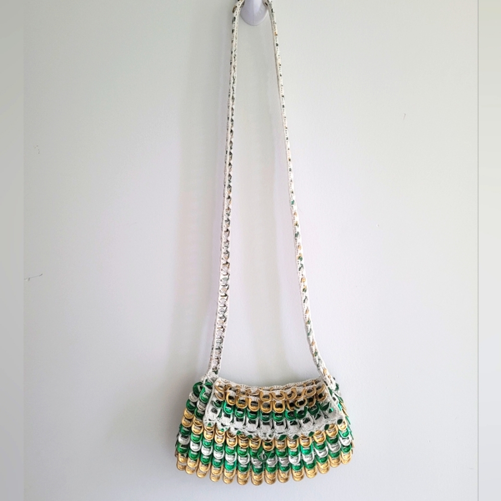 ♻️ Recycled Unique Handmade Purse - made of soda can opener tabs